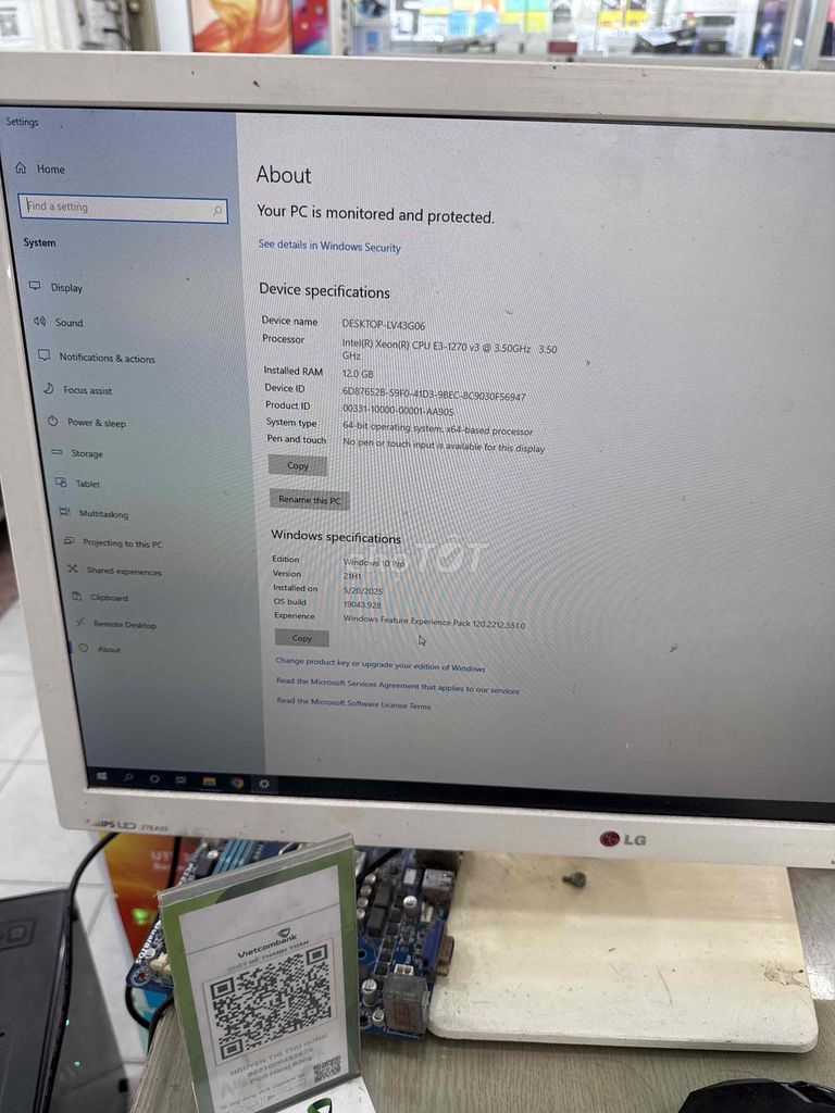 LG Xeon E3-1270 v3 12GB/128GB/1TB. Mua bán Máy tính để bàn tại Quận Hoàn Kiếm Hà Nội được đăng bởi nguyễn văn linh hình 1