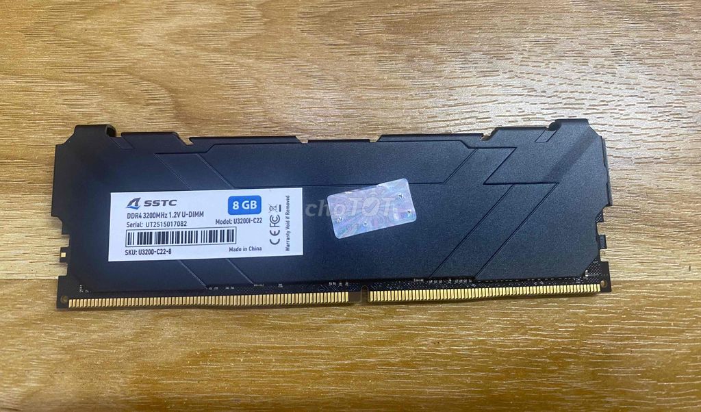 RAM 8GB buss 3200 òn bảo hành 2 nâm. Mua bán Linh kiện (RAM, Card...) tại Thành phố Vũng Tàu Bà Rịa - Vũng Tàu được đăng bởi MÁY TÍNH SAO MAI hình 1