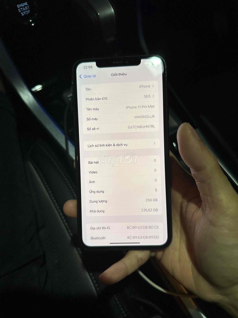 Apple iPhone 11 Pro Max 256GB pin 100%. Mua bán Điện thoại tại Quận Cẩm Lệ Đà Nẵng được đăng bởi Tien hình 1
