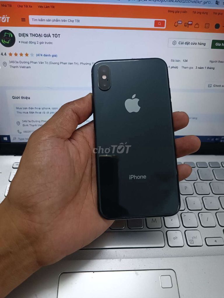 IPHONE XS MAX 64GB MÁY QUỐC TẾ FULL CHỨC NĂNG. Mua bán Điện thoại tại Quận Bình Thạnh Tp Hồ Chí Minh được đăng bởi Dân Mobile hình 1