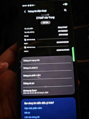 Samsung Galaxy Z Fold 7 Đen 256GB. Mua bán Điện thoại tại Quận Nam Từ Liêm Hà Nội được đăng bởi Hùng