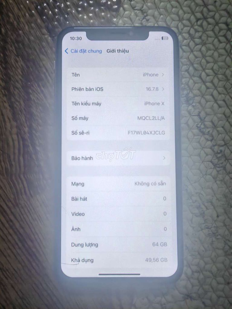 Apple iPhone X (giao lưu/thu mua). Mua bán Điện thoại tại Huyện Thanh Trì Hà Nội được đăng bởi Vua điện thoại hình 1