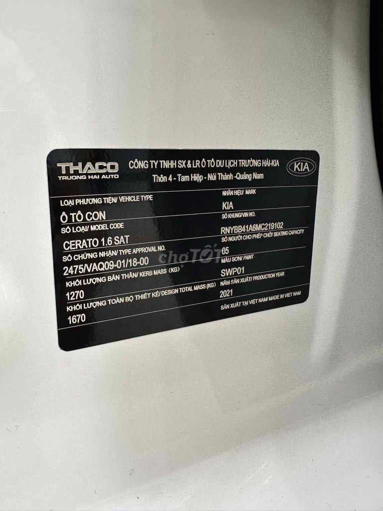 Kia Cerato 2021 1.6 AT Deluxe - 46000 km. Mua bán Ô tô tại Thành phố Buôn Ma Thuột Đắk Lắk được đăng bởi Hiếu Đắk Lắk hình 17