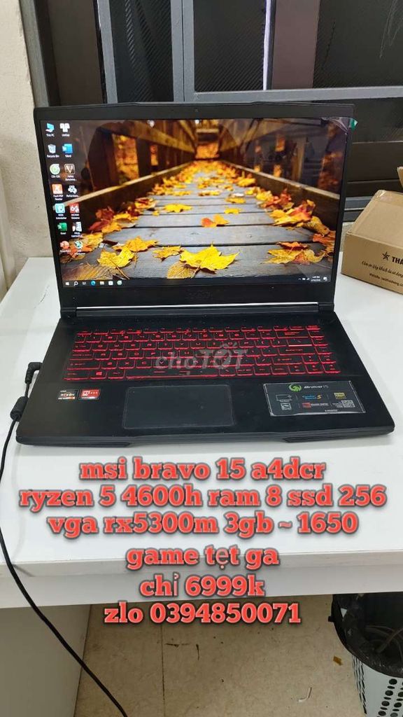 MSI Bravo 15 R5 4600H 8GB/256GB. Mua bán Laptop tại Quận Tây Hồ Hà Nội được đăng bởi Đặng Cao Sơn hình 1