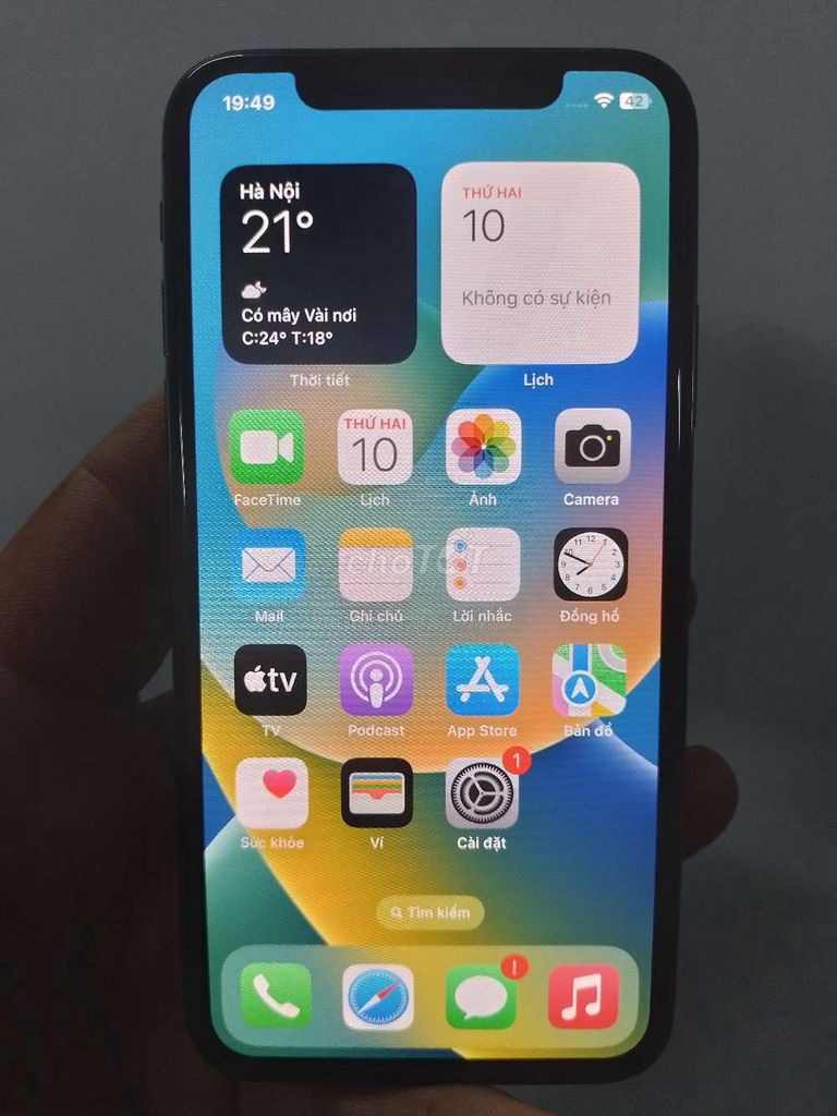 IPhone X 256G ZP/a máy men bao zin 100% pin thay