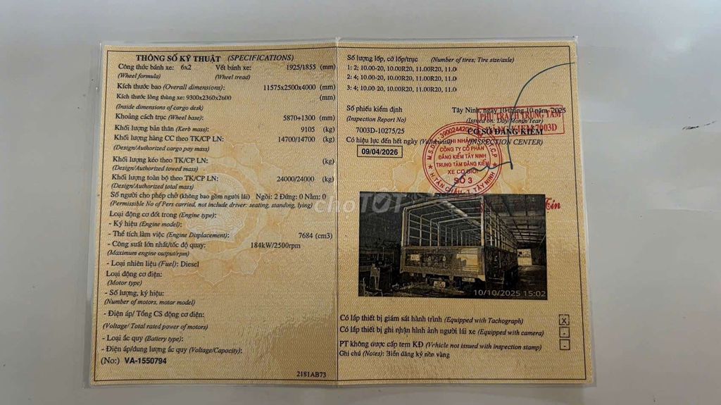 Hino fl 2012 ga cơ tải 14t7 thùng 9m3 cao 2m6. Mua bán Xe tải, xe ben tại Huyện Bắc Tân Uyên Bình Dương được đăng bởi hồng thanh hình 5