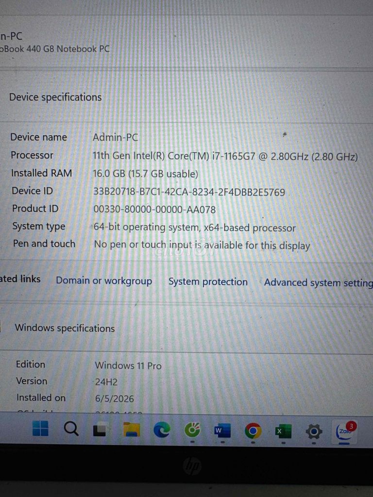 HP ProBook 440 G8 i7-1165G7 16GB/504GB Bạc. Mua bán Laptop tại Huyện Củ Chi Tp Hồ Chí Minh được đăng bởi Thiện hình 1
