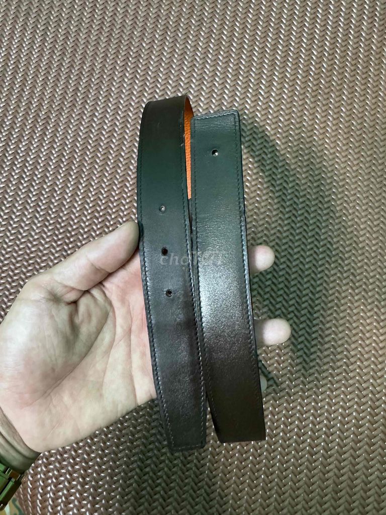 Dây lưng Hermes 85 Nâu Cam Unisex. Mua bán Phụ kiện thời trang khác tại Quận Hoàn Kiếm Hà Nội được đăng bởi Đồ Hiệu Phạm Thuận Authentic hình 1