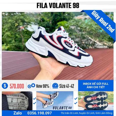 [CHÍNH HÃNG][Mới 99%] Fila Volante 98. mua mới 3tr