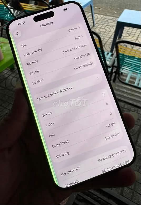 Apple iPhone 15 Pro Max 256GB Đen 98.5%. Mua bán Điện thoại tại Quận 1 Tp Hồ Chí Minh được đăng bởi Hội Đồ Điện Tử hình 1
