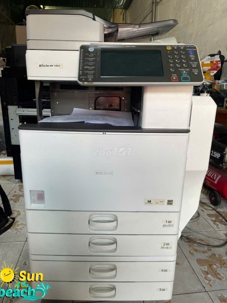 Thanh lý máy photocopy Ricoh 5002 dọn đẹp