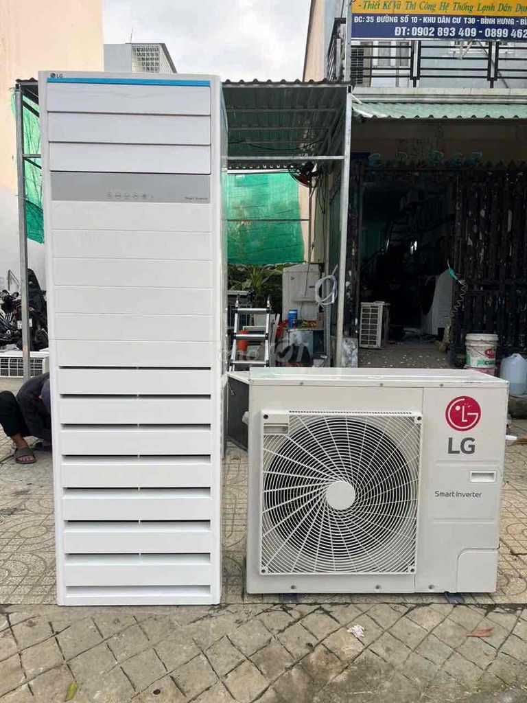 Máy lạnh tủ đứng LG inverter 5hp mới 98% sx 2023