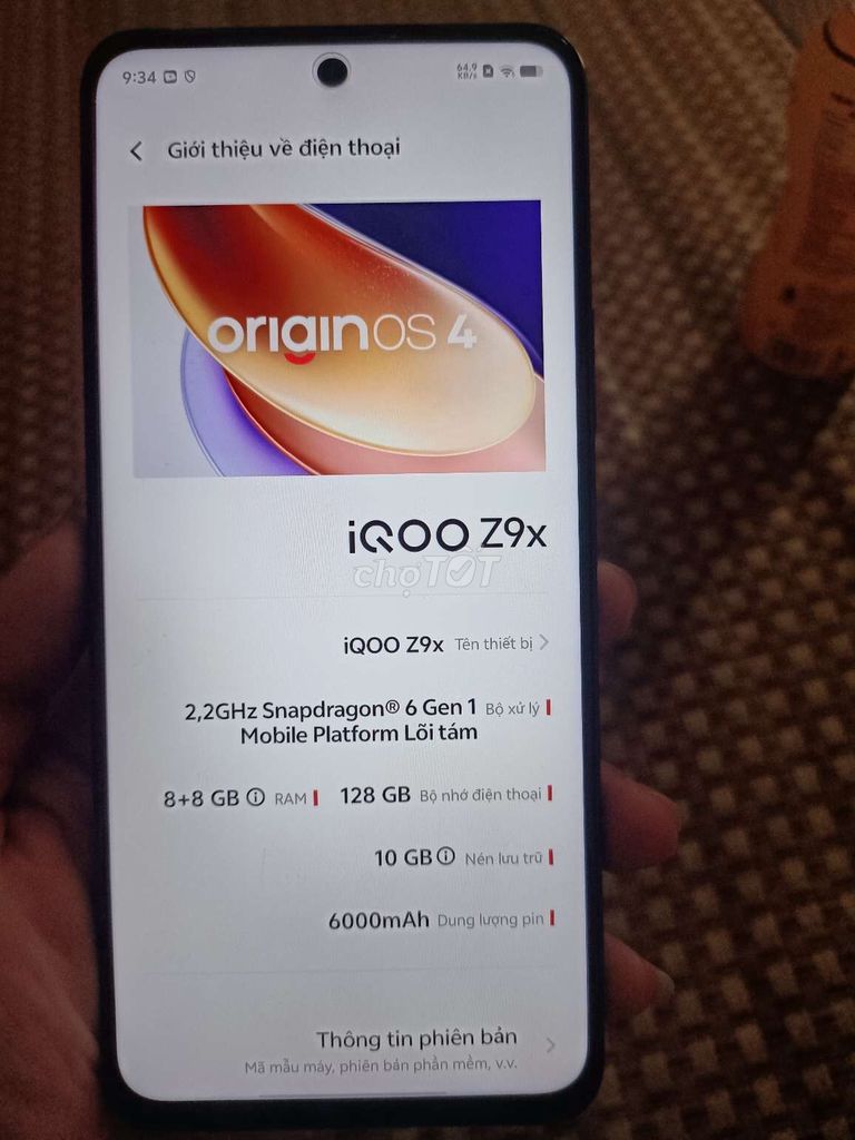 Vivo iqoo z1x