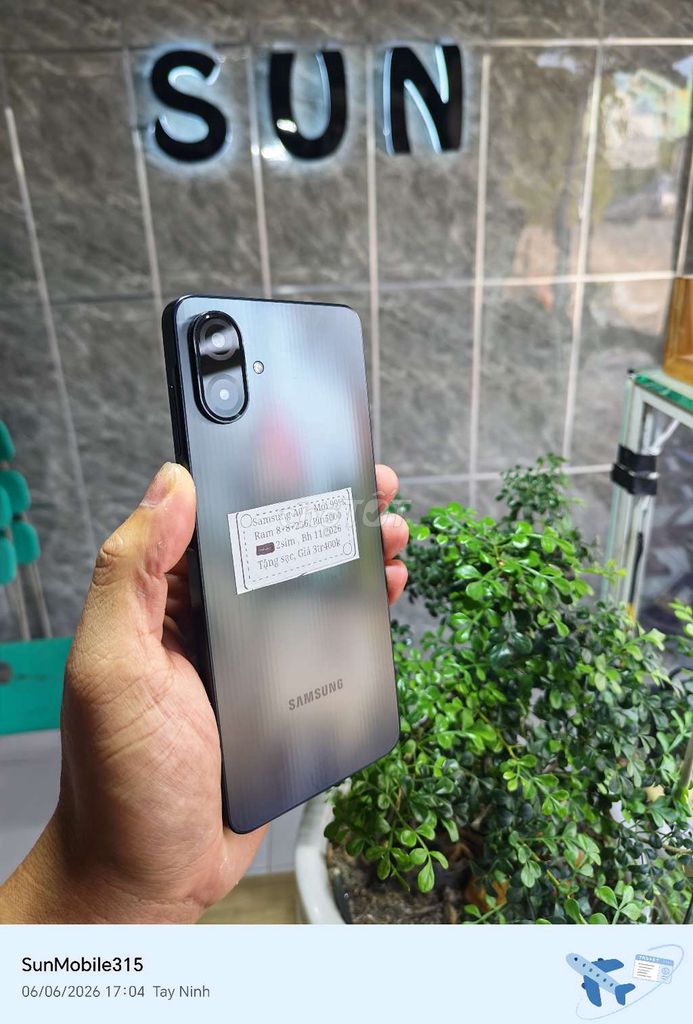 Samsung A07 Đen 8+256 Pin5000 2sim 11/2026. Mua bán Điện thoại tại Huyện Trảng Bàng Tây Ninh được đăng bởi Sun Mobile Shop Điện Thoại Trảng Bàng Tây Ninh 01 hình 1
