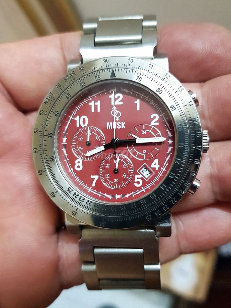 Bán đh. MUSK chronograph quartz, hàng Nhật