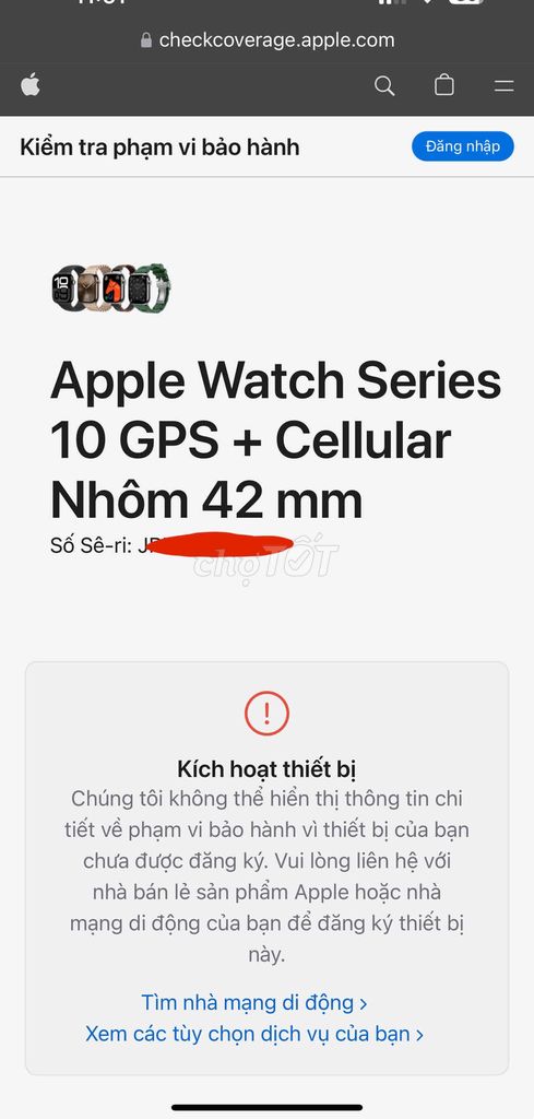 apple wacth Sr10 42 gold esim chưa kích hoạt mới 💯