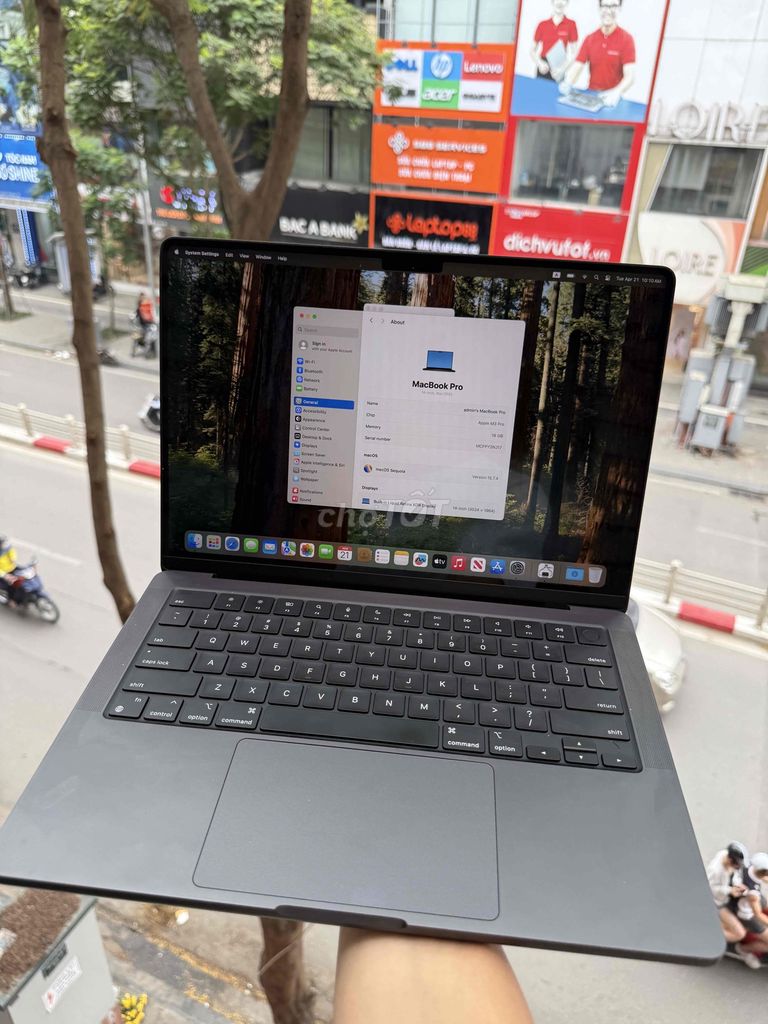 🚨💻 MACBOOK PRO M3 (18GB/512GB) SPACE BLACK – ĐẸP K. Mua bán Laptop tại Quận Đống Đa Hà Nội được đăng bởi CITYAPPLE hình 1