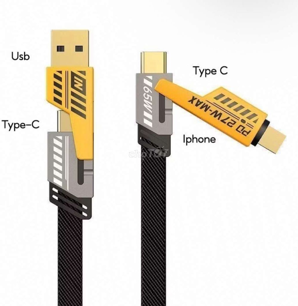 Cáp sạc USB Type-C, iPhone 65W. Mua bán Phụ kiện (Màn hình, Chuột...) tại Huyện Hòa Vang Đà Nẵng được đăng bởi Hưng Thanh hình 1