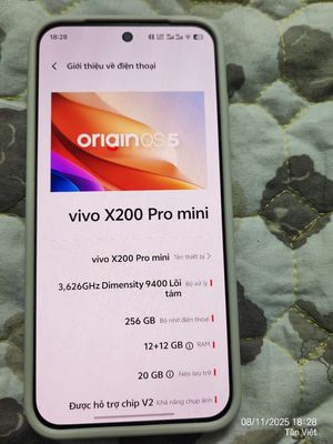 Vivo X200 Pro mini 256GB Đen. Mua bán Điện thoại tại Thành phố Hưng Yên Hưng Yên được đăng bởi Huy Dí Dẩm