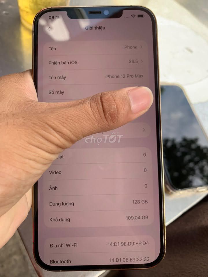 iPhone 12 Pro Max 128GB Vàng Đã thay pin. Mua bán Điện thoại tại Quận 1 Tp Hồ Chí Minh được đăng bởi Hội Đồ Điện Tử hình 1
