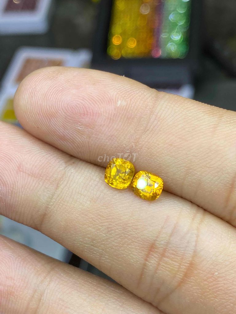 cập sapphire vàng 1.8 ct