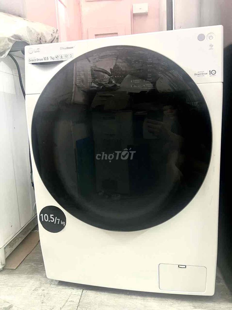 LG giặt 10,5 sấy 7kg, mới 90%, chưa qua sửa chữa