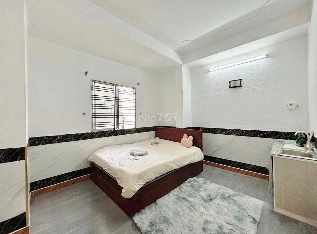 Phòng studio 106 Trần Hưng Đạo, 20m2, cửa sổ thoáng, thang máy