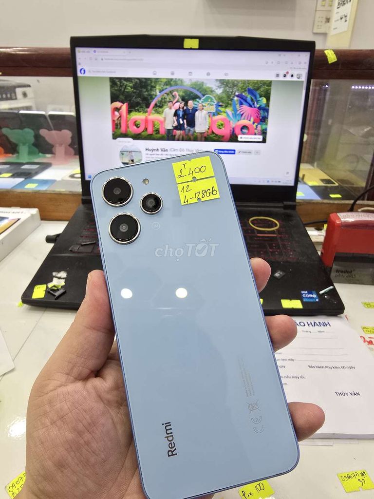 Xiaomi Redmi 12 128GB Xanh nhạt. Mua bán Điện thoại tại Thành phố Long Xuyên An Giang được đăng bởi Facebook Cầm Đồ Thúy Vân hình 1