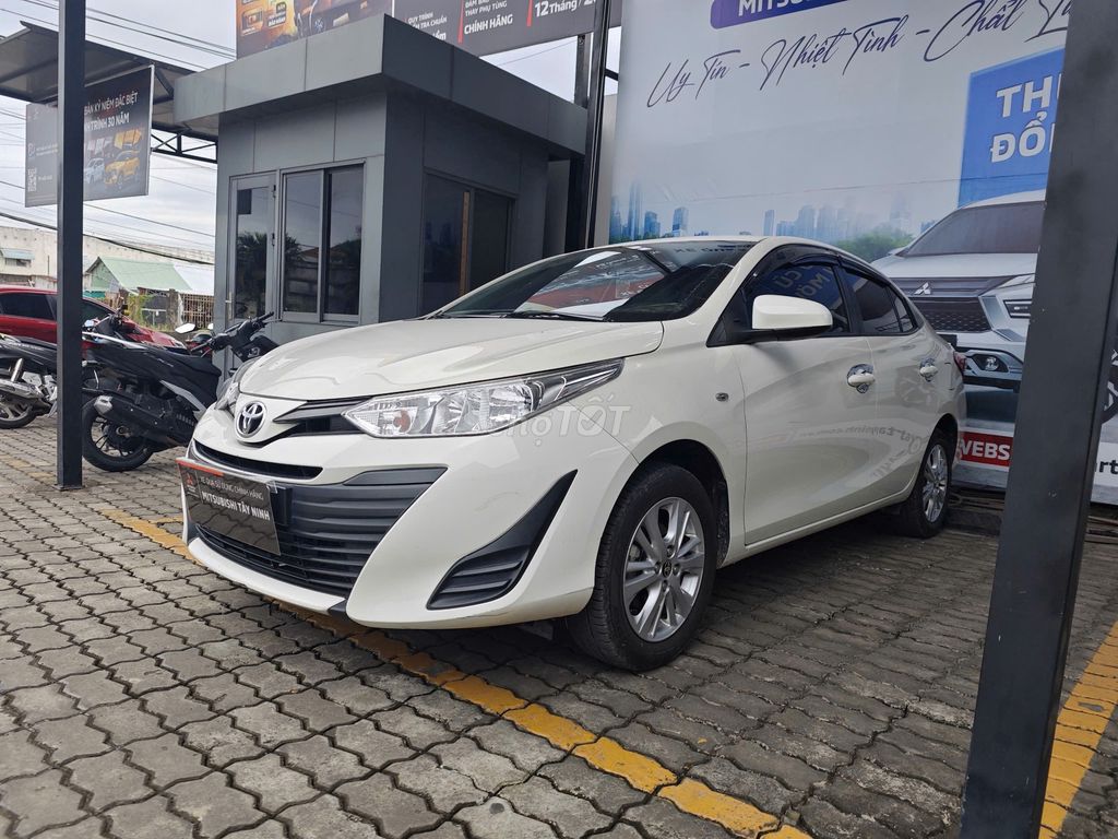 Toyota Vios Trắng 2019 1.5E MT - 77777 km xe 1 chủ