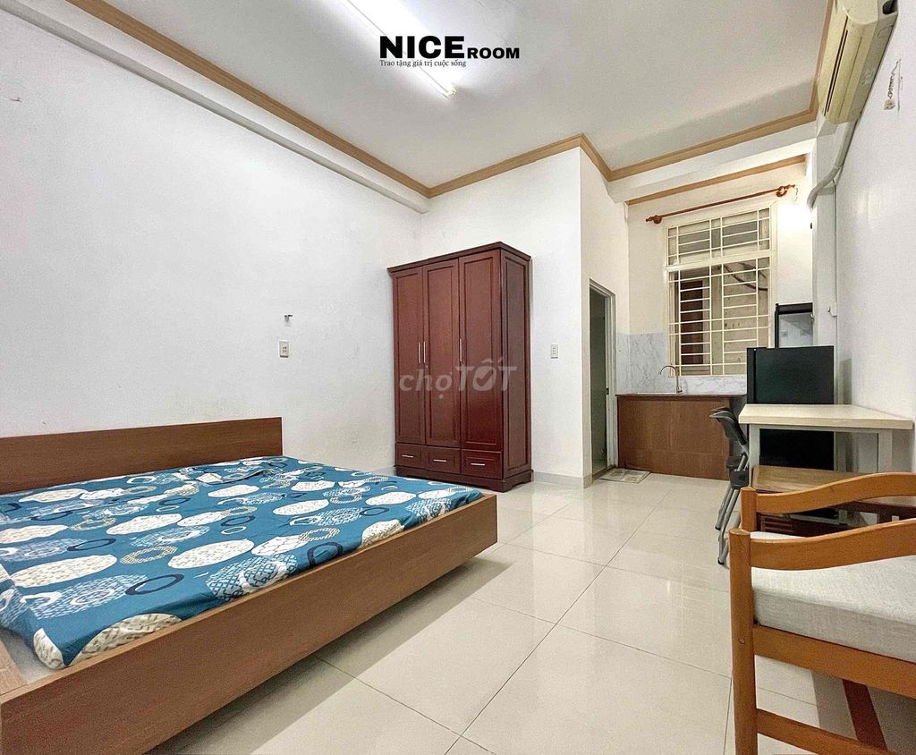 CHÍNH CHỦ CHO THUÊ STUDIO FULL NT CỬA SỔ TRỜI KẾ BÊN ĐẠI HỌC FTU