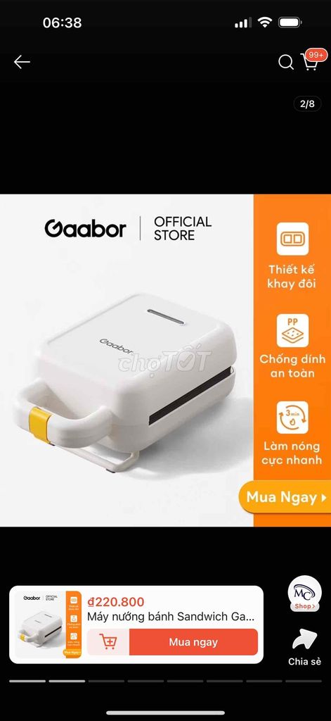 máy nướng bánh Gaabor mới