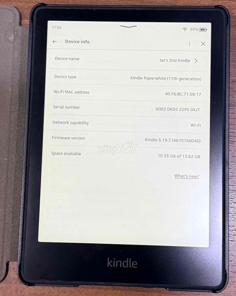 Máy đọc sách Kindle Paperwhite 5 16GB. Mua bán Máy tính bảng tại Quận Hà Đông Hà Nội được đăng bởi Muối Đỗ hình 1