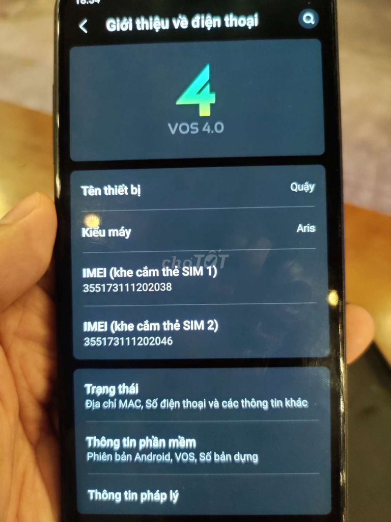 Vsmart Aris Đen. Mua bán Điện thoại tại Quận Gò Vấp Tp Hồ Chí Minh được đăng bởi Nguyễn hùng hình 1