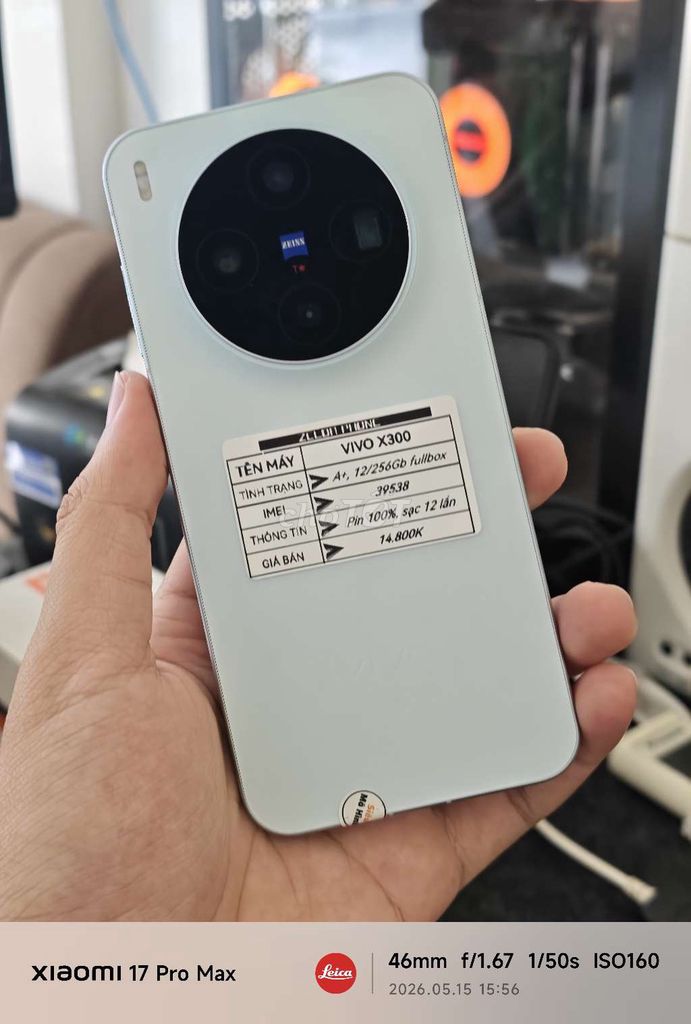 Vivo X300 12GB/256GB Xanh Fullbox sạc 12 lần. Mua bán Điện thoại tại Quận Ninh Kiều Cần Thơ được đăng bởi Zelda Phone hình 1
