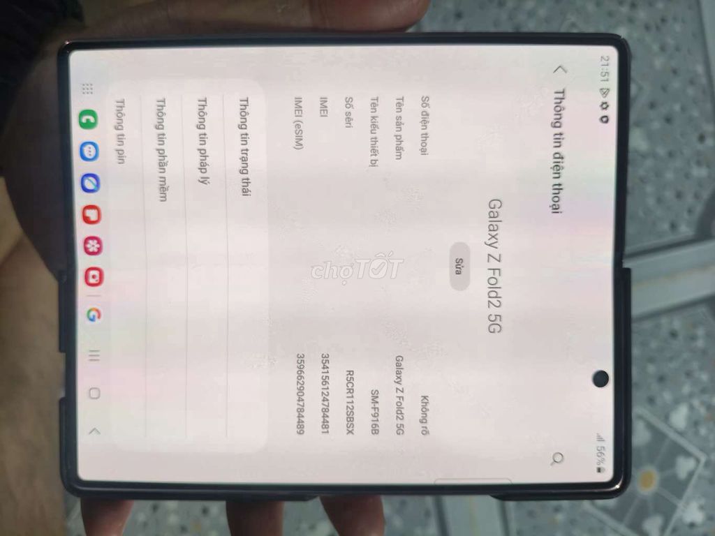 Samsung Galaxy Z Fold2 5G 256GBi. Mua bán Điện thoại tại Quận 12 Tp Hồ Chí Minh được đăng bởi Quân hình 1