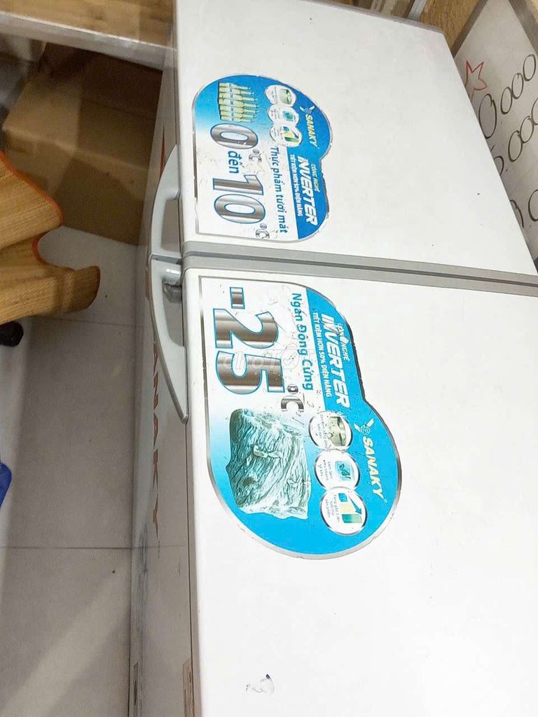 Tủ đông Sanaky 2 ngăn Inverter Trắng. Mua bán Tủ lạnh tại Quận 12 Tp Hồ Chí Minh được đăng bởi Bao Tram Do hình 1