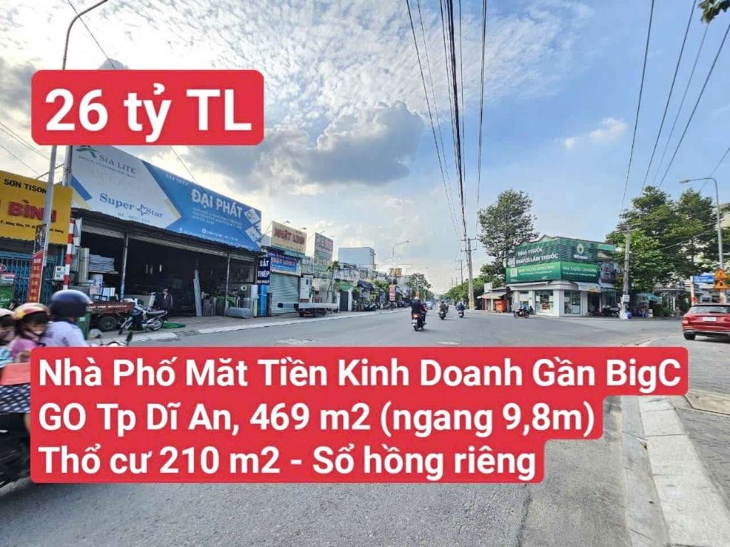 🆘 Nhà 1Trệt 1Lầu Trục Trần Hưng Đạo, Gần BigC Go, ĐôngHòa, Dĩ An