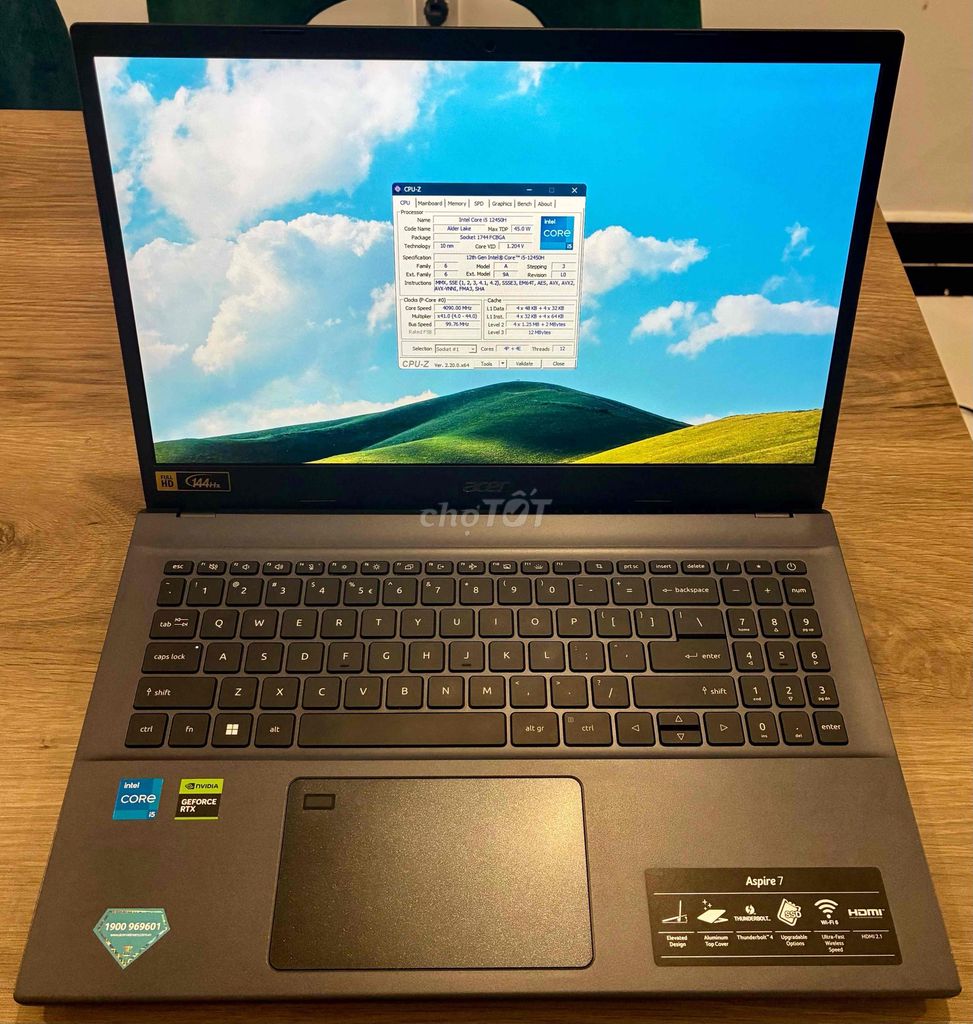 Acer Aspire 7 i5-12450H 16GB/512Gb. Mua bán Laptop tại Thành phố Phú Quốc Kiên Giang được đăng bởi Thanh Huy hình 1
