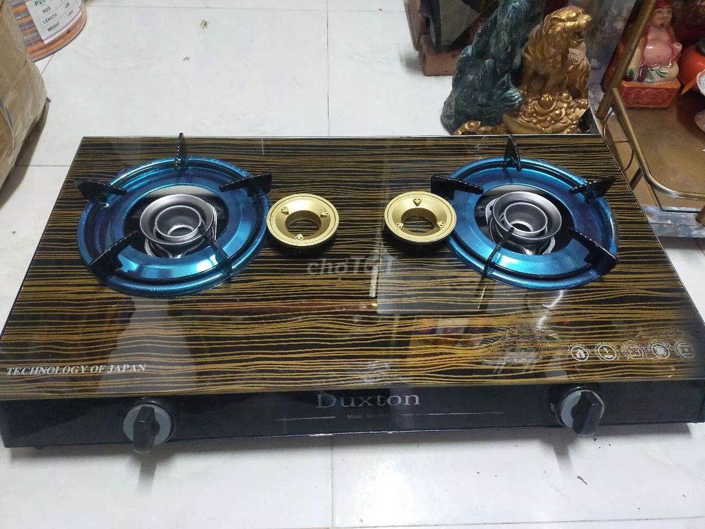 Bếp ga đôi Duxton DX-988 mặt kính Đen vân gỗ cũ. Mua bán Bếp, lò, đồ điện nhà bếp tại Quận Bình Tân Tp Hồ Chí Minh được đăng bởi Phạm Thanh hình 1