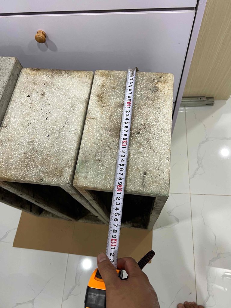 Bộ 3 chậu xi măng 80x20x30 (D-R-C) tặng 25kg đất