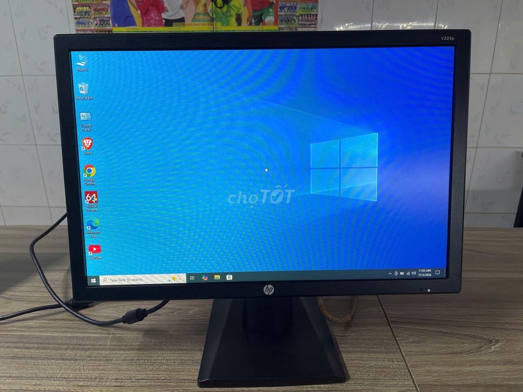 Màn hình máy tính HP 20 inch Đen. Mua bán Phụ kiện (Màn hình, Chuột...) tại Quận 6 Tp Hồ Chí Minh được đăng bởi Phat Le hình 1