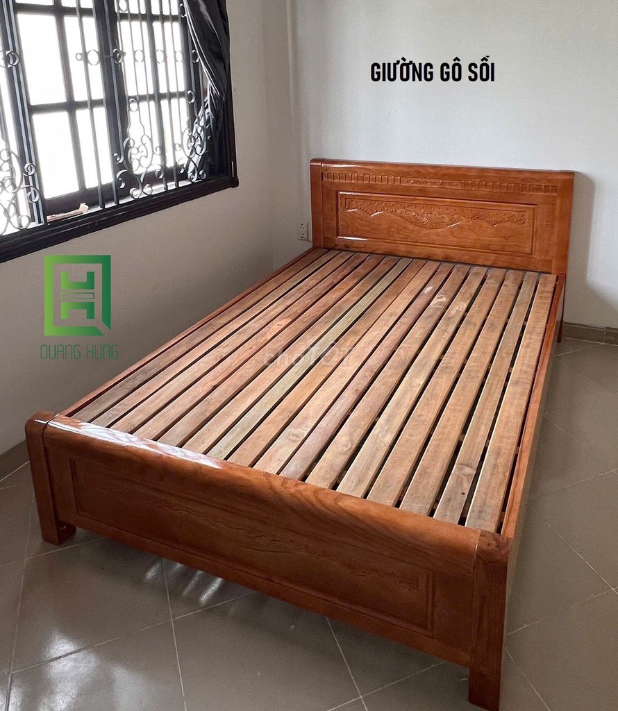GIƯỜNG GỖ SỒI=GIƯỜNG GỖ_GIƯỜNG GỖ$GIƯỜNG GỖ SỒI$$$. Mua bán Giường, chăn ga gối nệm tại Quận Bình Thạnh Tp Hồ Chí Minh được đăng bởi NỘI THẤT NHÀ XINH hình 1