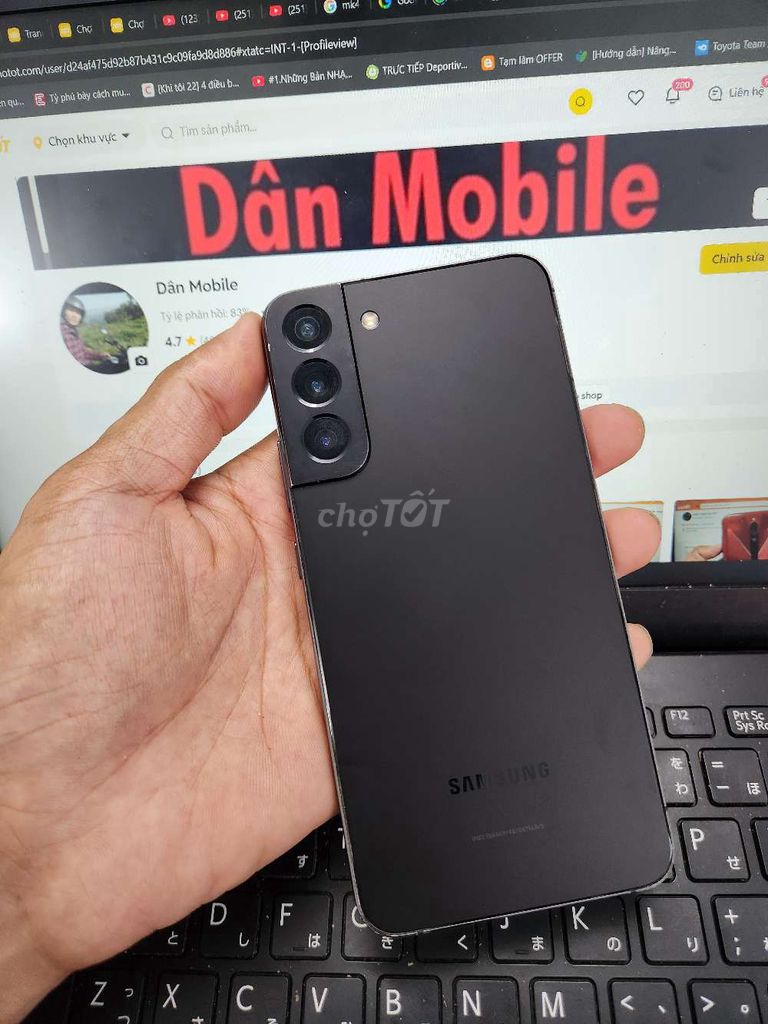 SAMSUNG S22 PLUS 8GB.128GB SNAP 8 GEN 1 MÁY VN. Mua bán Điện thoại tại Quận Bình Thạnh Tp Hồ Chí Minh được đăng bởi Dân Mobile hình 1