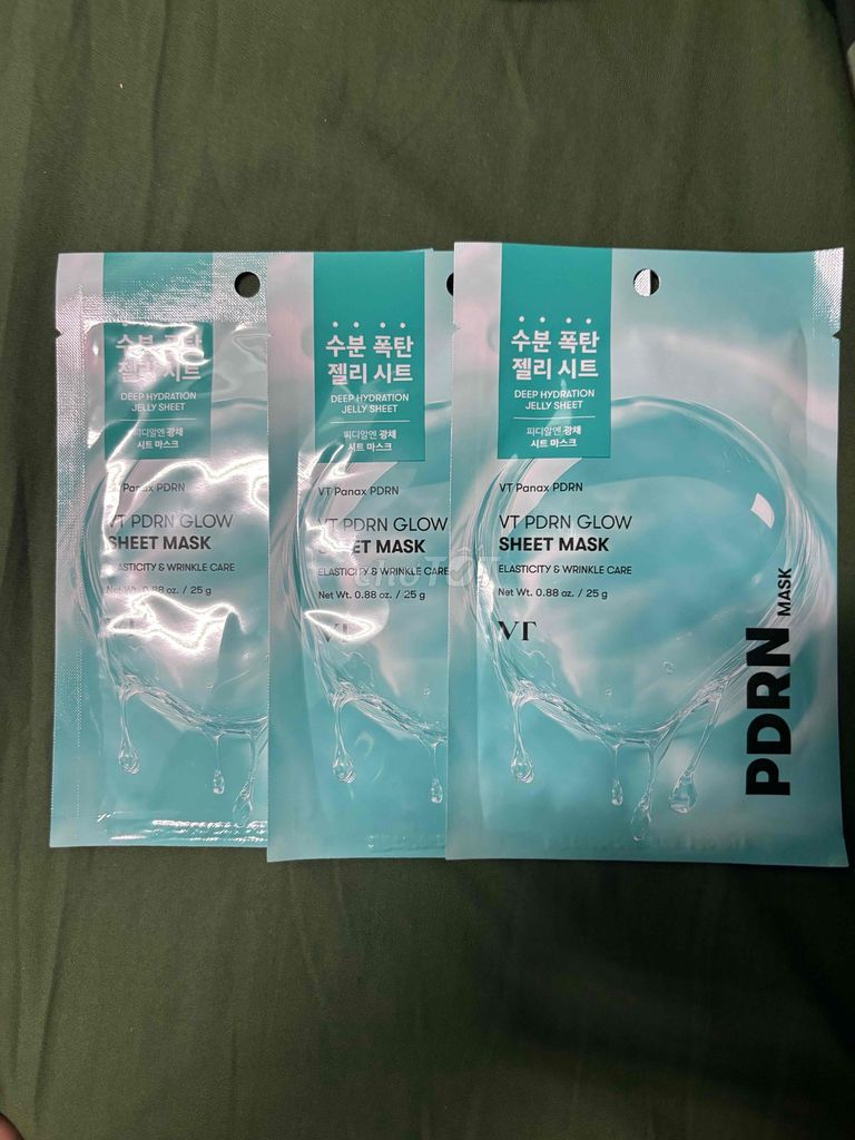 Mặt nạ giấy VT PDRN Glow Sheet Mask. Mua bán Phụ kiện thời trang khác tại Huyện Chương Mỹ Hà Nội được đăng bởi Châu Đoàn hình 1