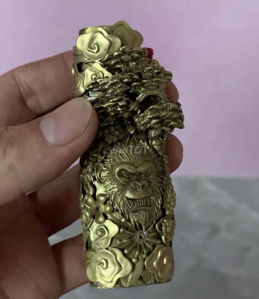 Bật lửa Đồng Vàng đồng. Mua bán Đồ sưu tầm, đồ cổ tại Thành phố Mỹ Tho Tiền Giang được đăng bởi LB Ttttt hình 1