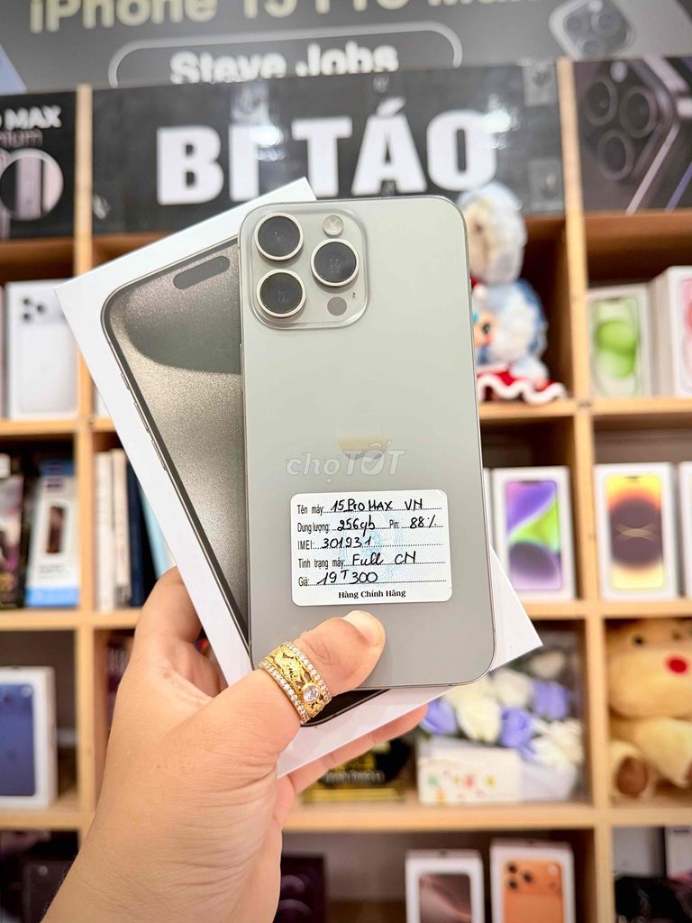 iPhone 15 Pro Max 256GB Xám VN. Mua bán Điện thoại tại Thành phố Long Xuyên An Giang được đăng bởi Bi Táo Store hình 1