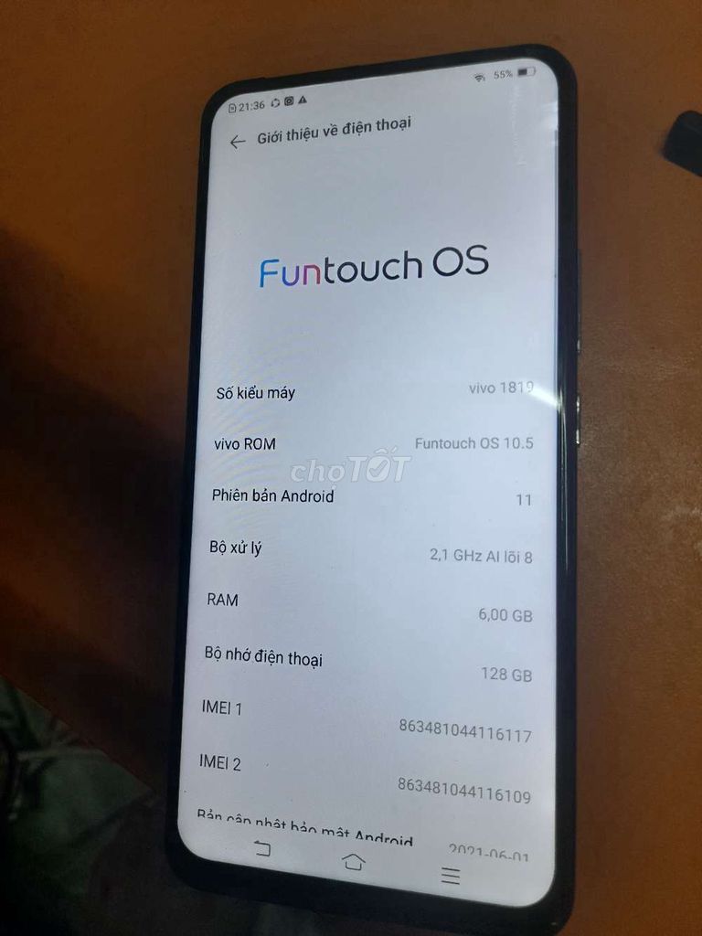 Vivo Y15 Ram 6/128G bán hoặc gl. Mua bán Điện thoại tại Thành phố Biên Hòa Đồng Nai được đăng bởi Trung Hoang hình 1