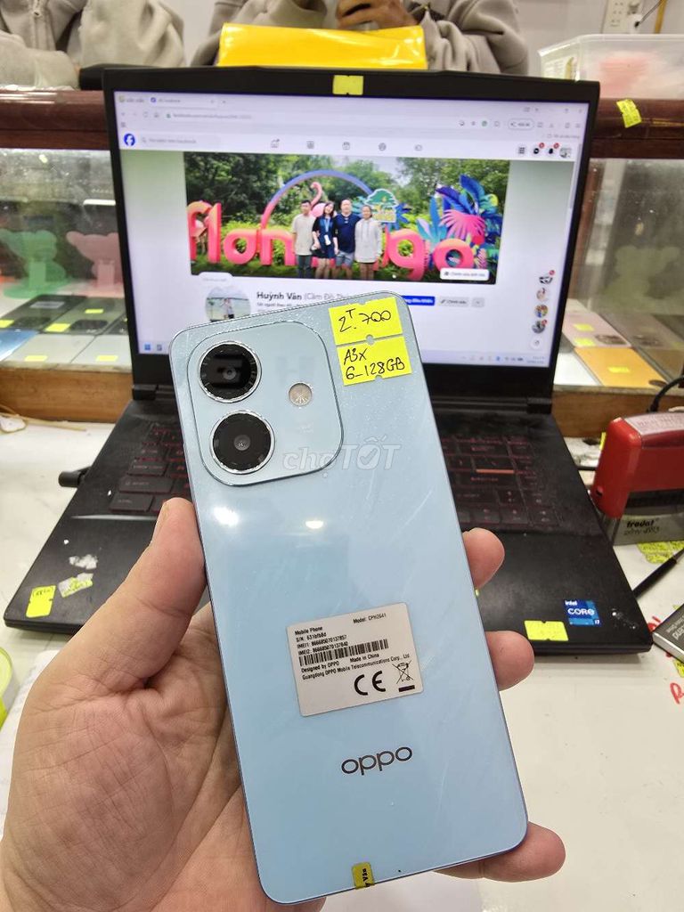 Oppo A3X 6GB/128GB Xám. Mua bán Điện thoại tại Thành phố Long Xuyên An Giang được đăng bởi Facebook Cầm Đồ Thúy Vân hình 1