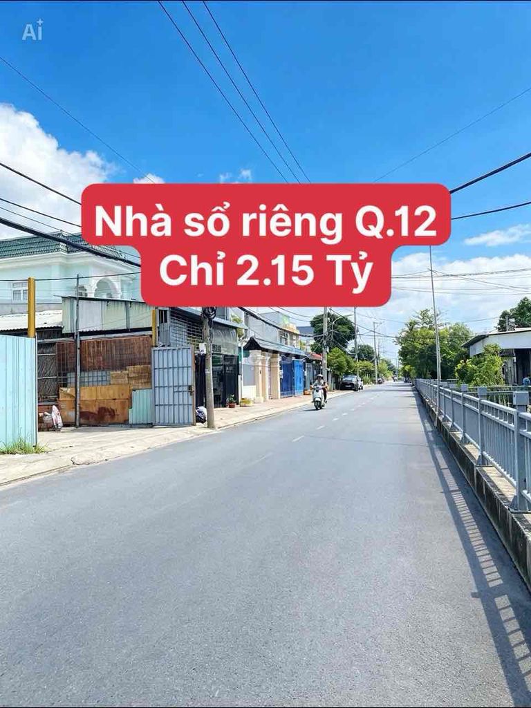 Nhà sổ riêng 4x14.5m 1/ TX31 gần chợ Thạnh Xuân Q.12