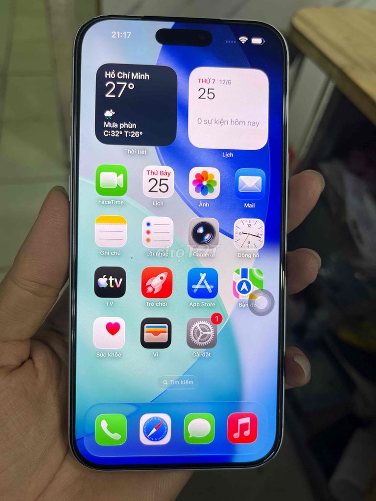 Apple iPhone 17 Pro Max 256GB Bạc Đã qua sử dụng. Mua bán Điện thoại tại Quận 12 Tp Hồ Chí Minh được đăng bởi Nguyễn Cao Cường hình 1